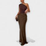 Satijnen Kleed "Anneliese" – One-Shoulder