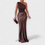 Satijnen Kleed "Anneliese" – One-Shoulder