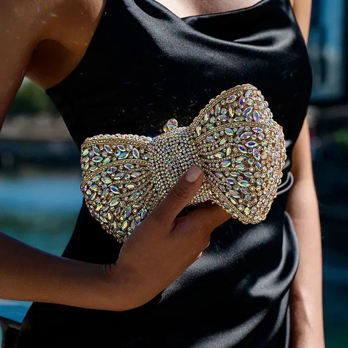 Clutch "Emmi" – Strass met Strik