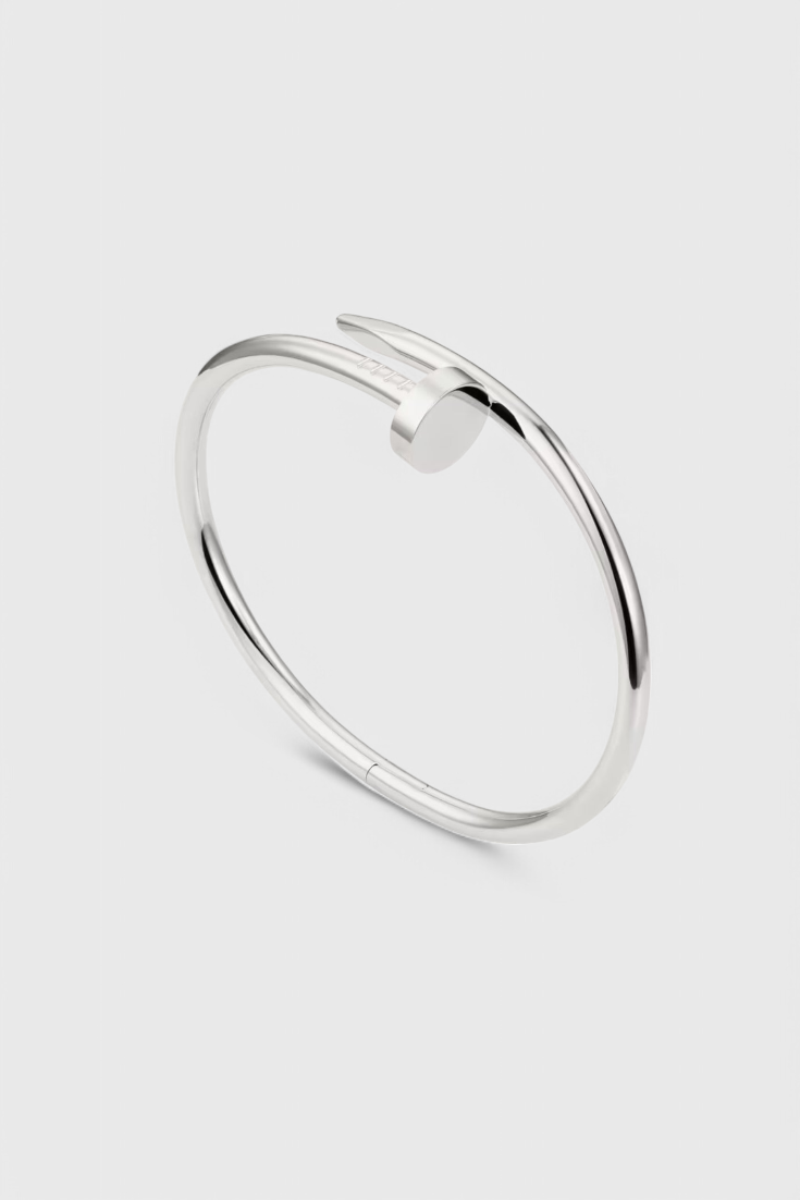 Armband – Minimalistisch Nageldesign in Sterlingzilver