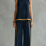 Ensemble Deux Pièces "Silke" – Gilet & Pantalon Coton-Lin