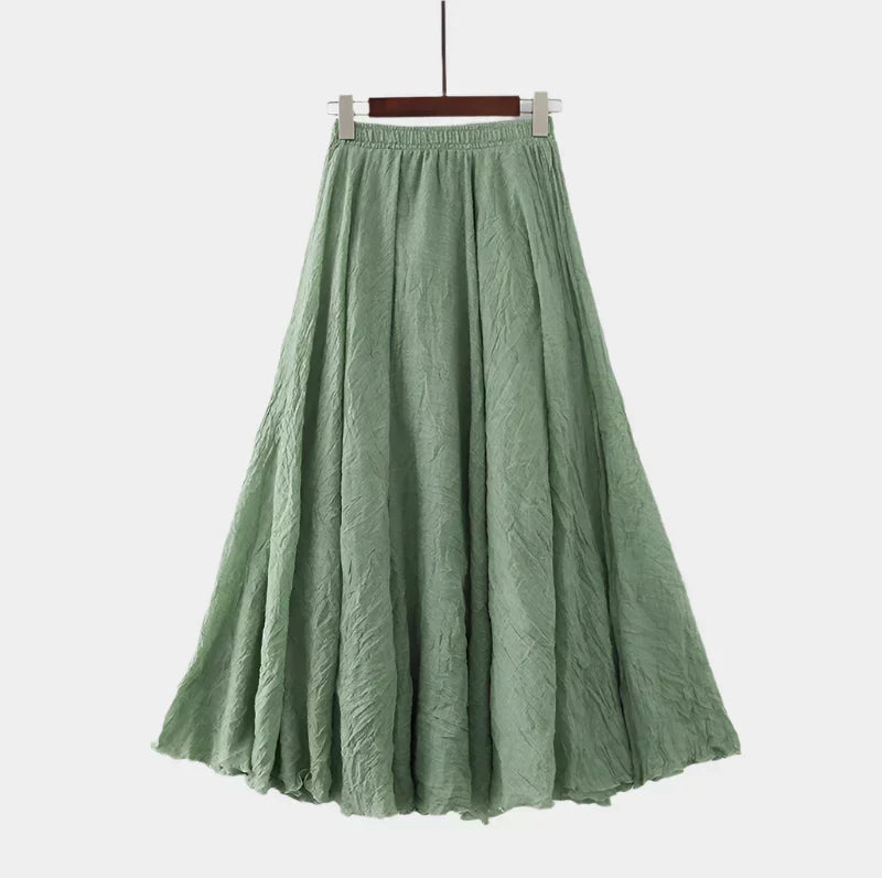 Jupe longue taille haute – Élégante