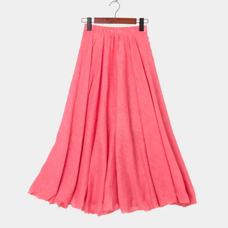 Jupe longue taille haute – Élégante
