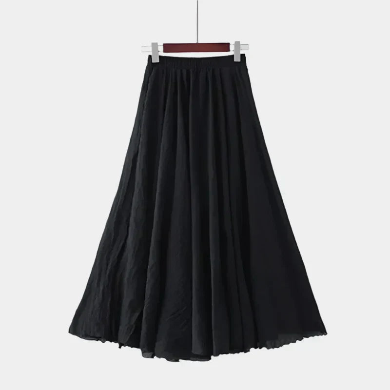 Jupe longue taille haute – Élégante