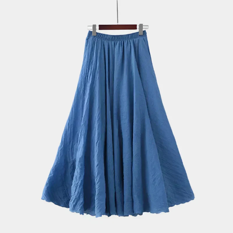 Jupe longue taille haute – Élégante