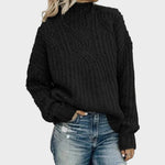Pull "Susanne" – Grosse Maille à Col Montant