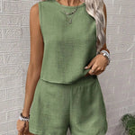 Set "Gabriele" – Mouwloze Top & Short