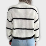 Pull Rayé "Chavala" – Col Montant