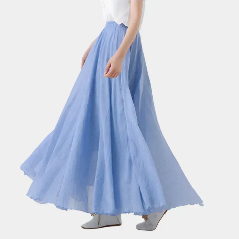 Jupe longue taille haute – Élégante