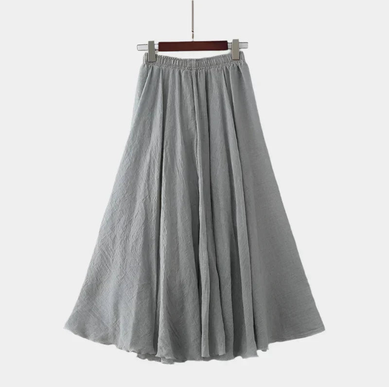 Jupe longue taille haute – Élégante