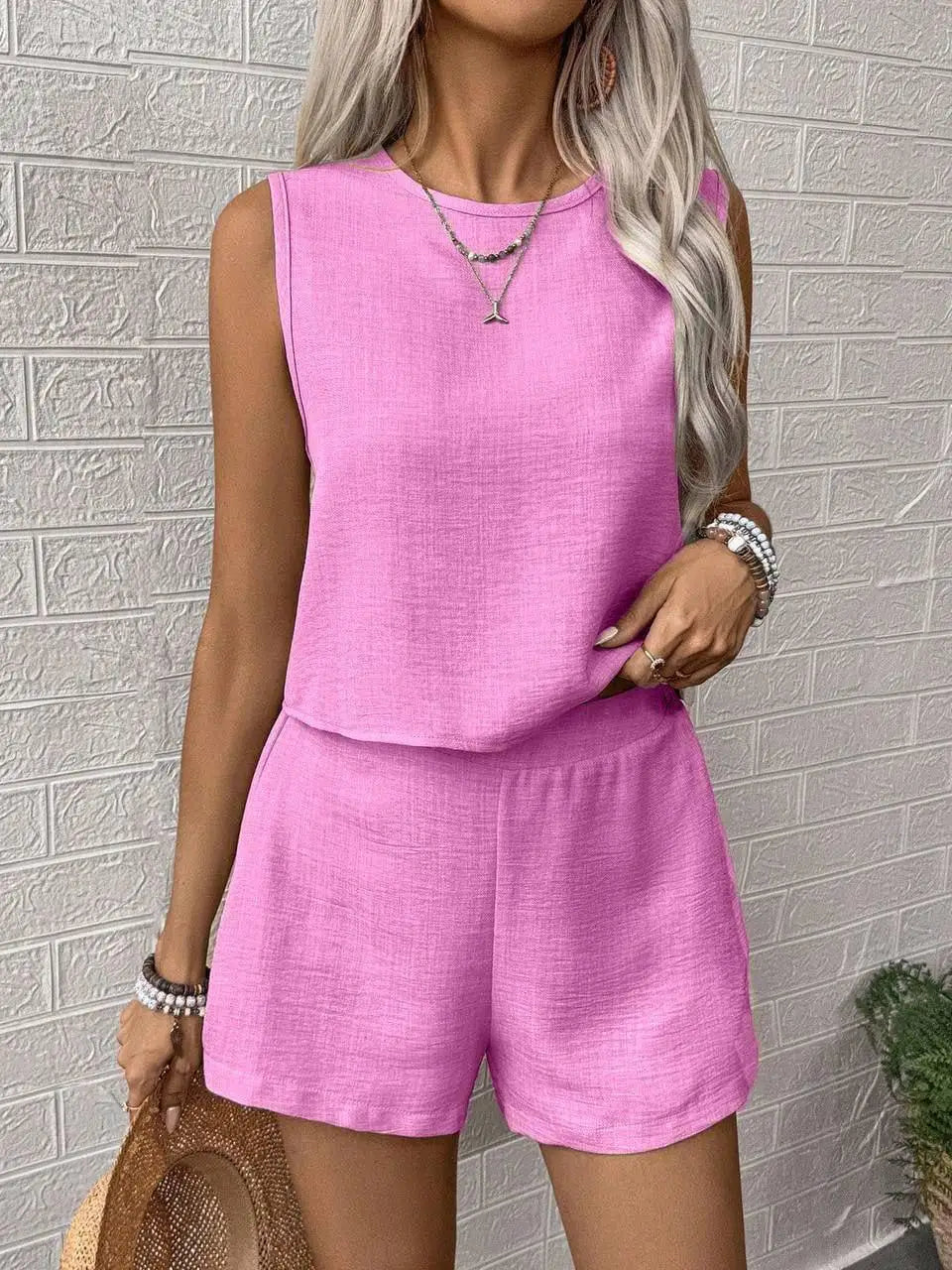 Set "Gabriele" – Mouwloze Top & Short