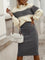 Ensemble d'automne "Magda" – Pull & jupe fendue
