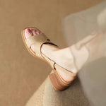 Orthopedische Sandalen "Verena" – Retro Blokhak