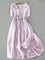 Robe "Heidi" – Coton-Lin à Manches Mi-Longues