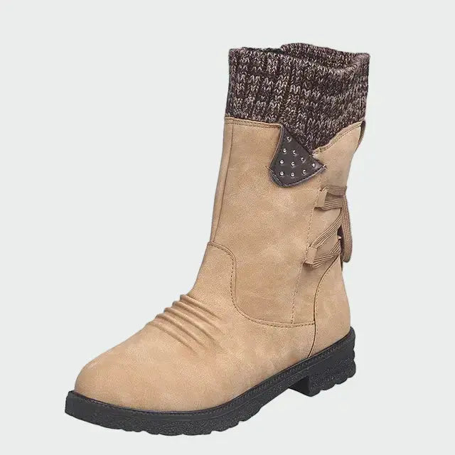 Bottines – Daim à détail tressé