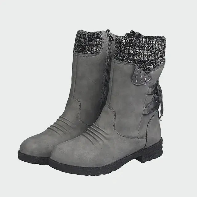 Bottines – Daim à détail tressé
