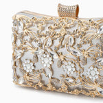 Clutch "Anneliese" – Strass met Knoopdetail