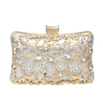 Clutch "Anneliese" – Strass met Knoopdetail