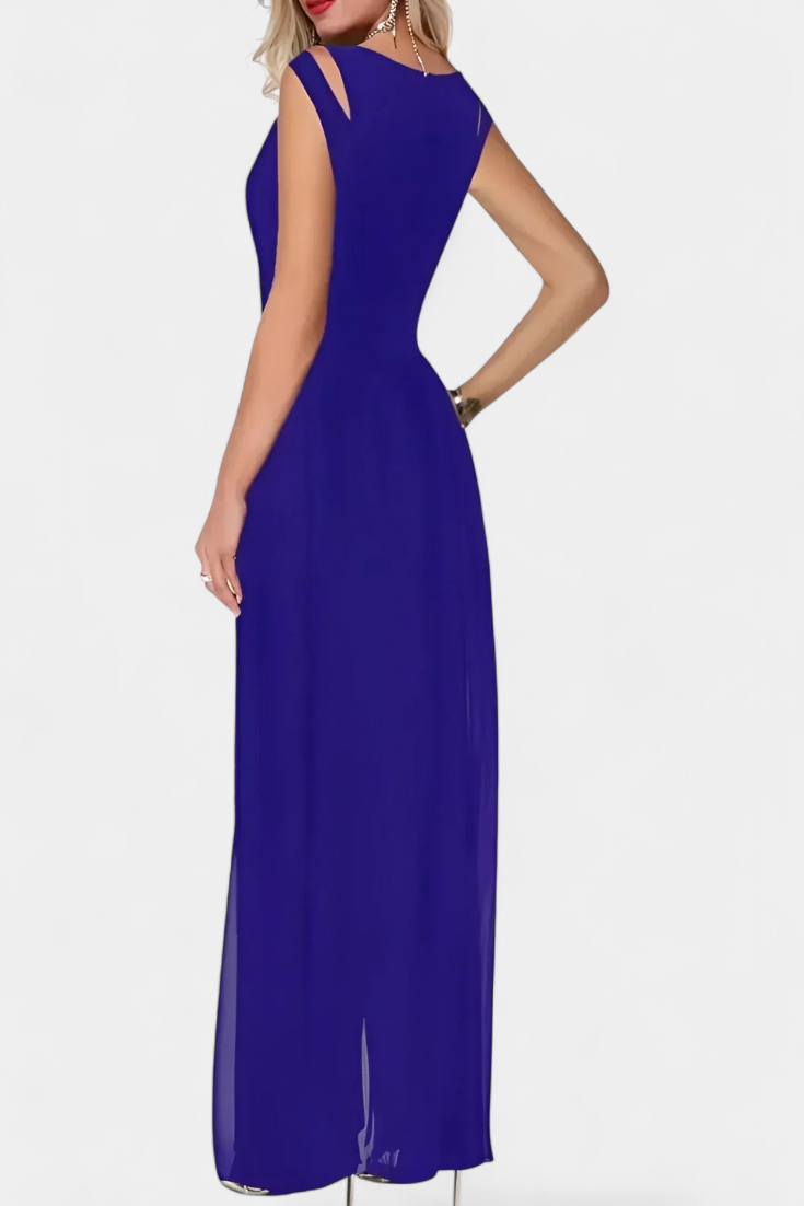 Jumpsuit "Gabriele" – Mouwloos met Chiffon