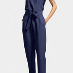 Katoenen Jumpsuit "Juliane" – Mouwloos met V-hals