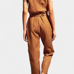 Katoenen Jumpsuit "Juliane" – Mouwloos met V-hals