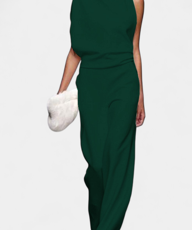 Asymmetrische Jumpsuit "Mia" – Vloeiende Pijpen