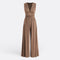 Jumpsuit "Leonor" – Mouwloos met Wijde Pijpen