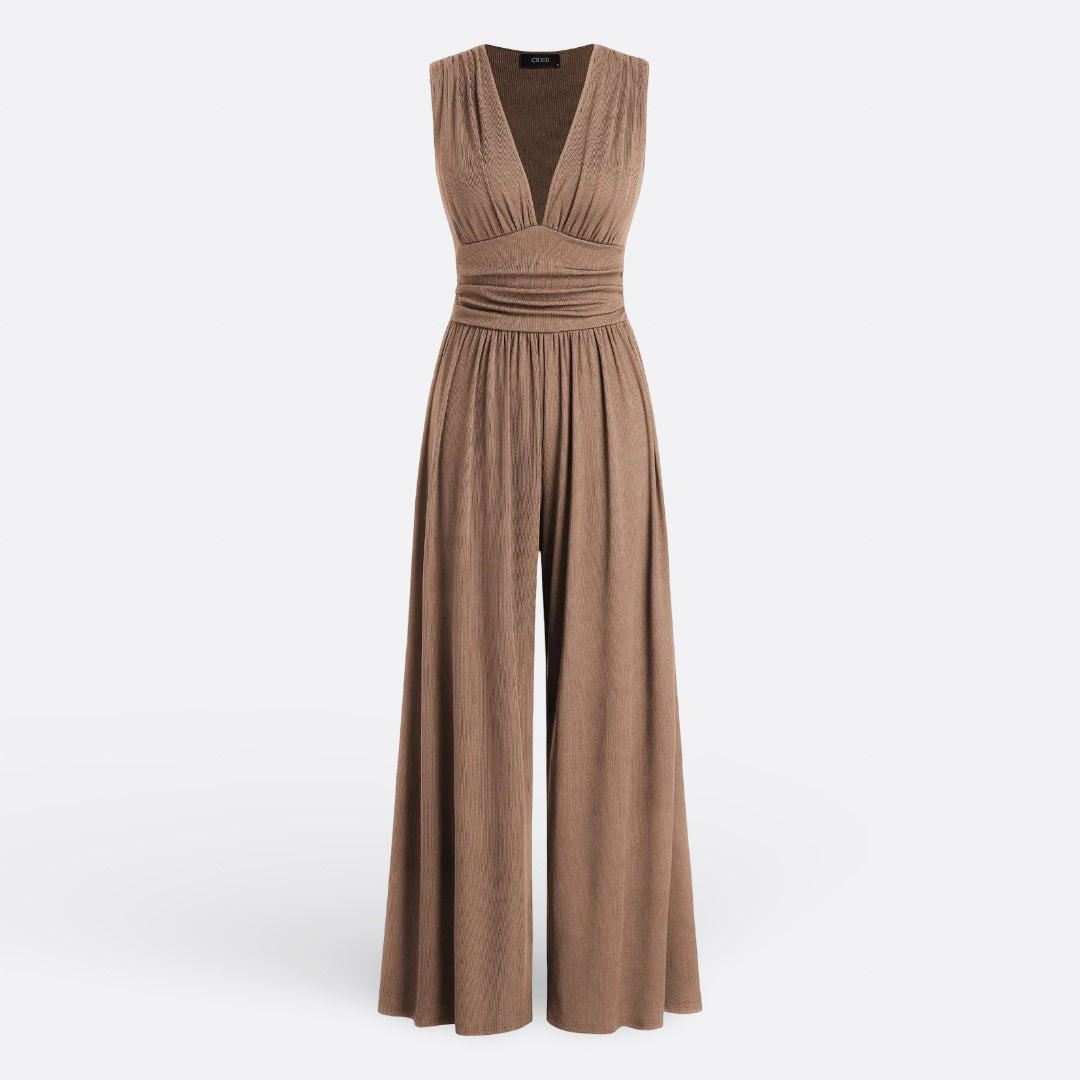 Jumpsuit "Leonor" – Chic & Mouwloos