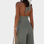 Combinaison col licou "Viktoria" – Encolure croisée et jambes larges