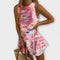 Roze Minikleedje "Irene" – Miraba Print