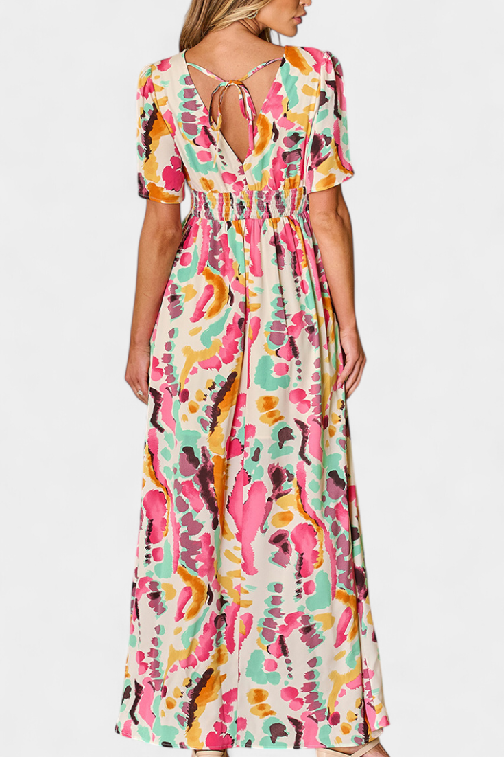 Robe Longue Tie-Dye "Amalie" – Col V