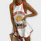 Robe Courte "Leni" – Motif Soleil