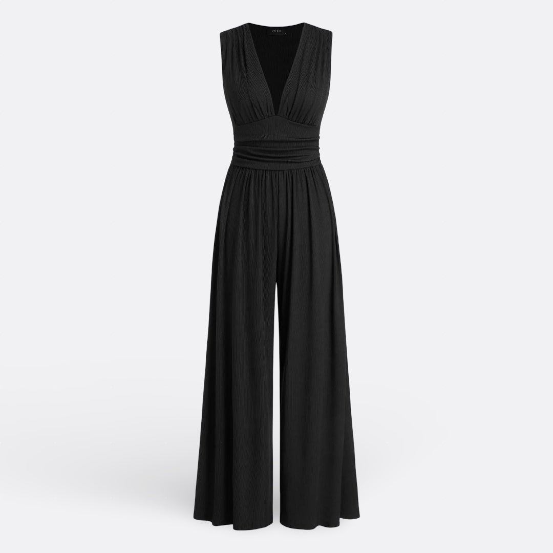 Jumpsuit "Leonor" – Chic & Mouwloos