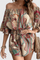 Boho Jumpsuit "Gisela" – Off-Shoulder Abrikoos