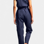 Katoenen Jumpsuit "Juliane" – Mouwloos met V-hals