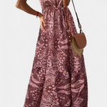 Robe Fleurie "Emmi" – Maxi à Fines Bretelles