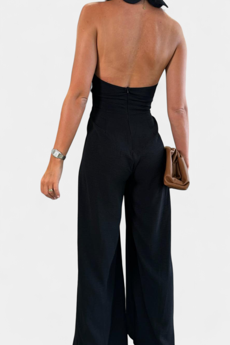 Combinaison col licou "Viktoria" – Encolure croisée et jambes larges