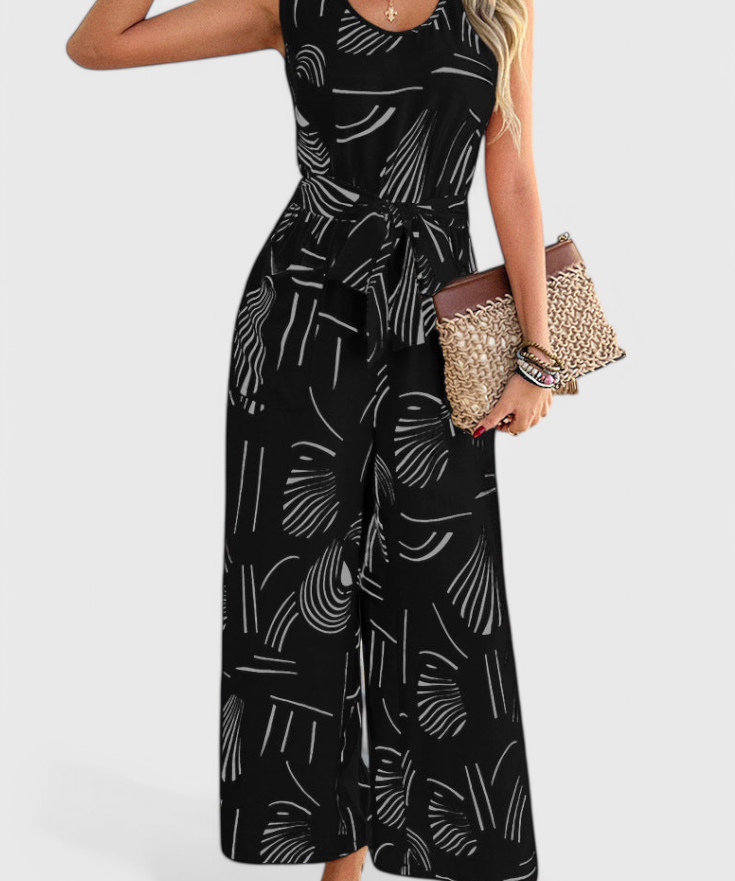 Linnen Jumpsuit "Renate" – Mouwloos