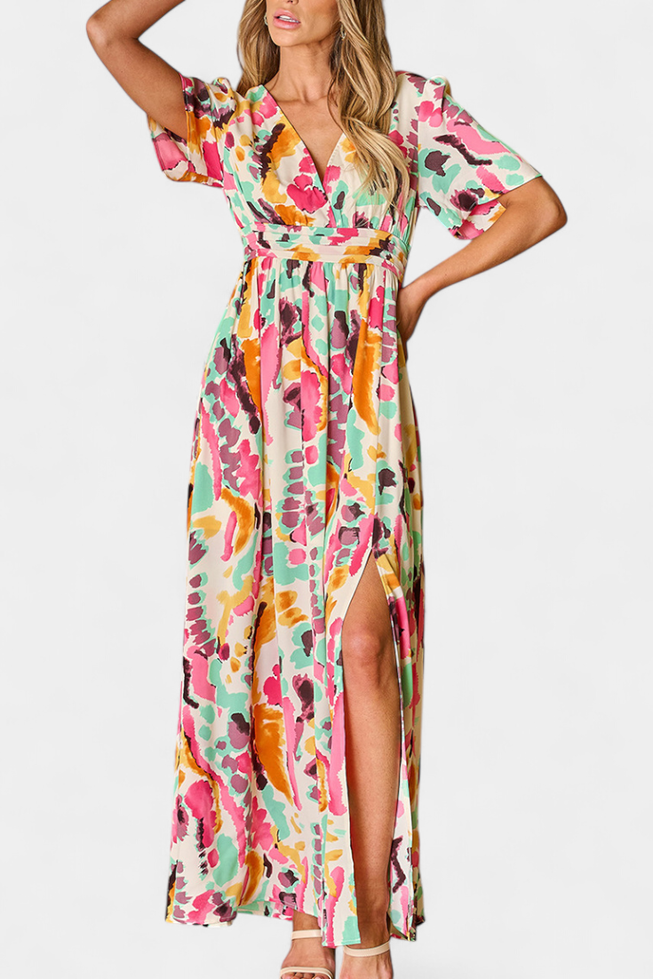 Robe Longue Tie-Dye "Amalie" – Col V