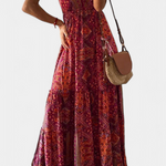 Robe Fleurie "Emmi" – Maxi à Fines Bretelles