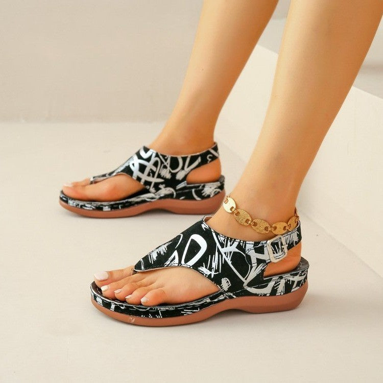 Orthopedische Sandalen "Flow" – Floraal Design