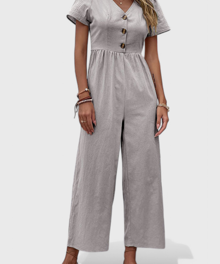 Jumpsuit "Petra" – Knopen Vooraan