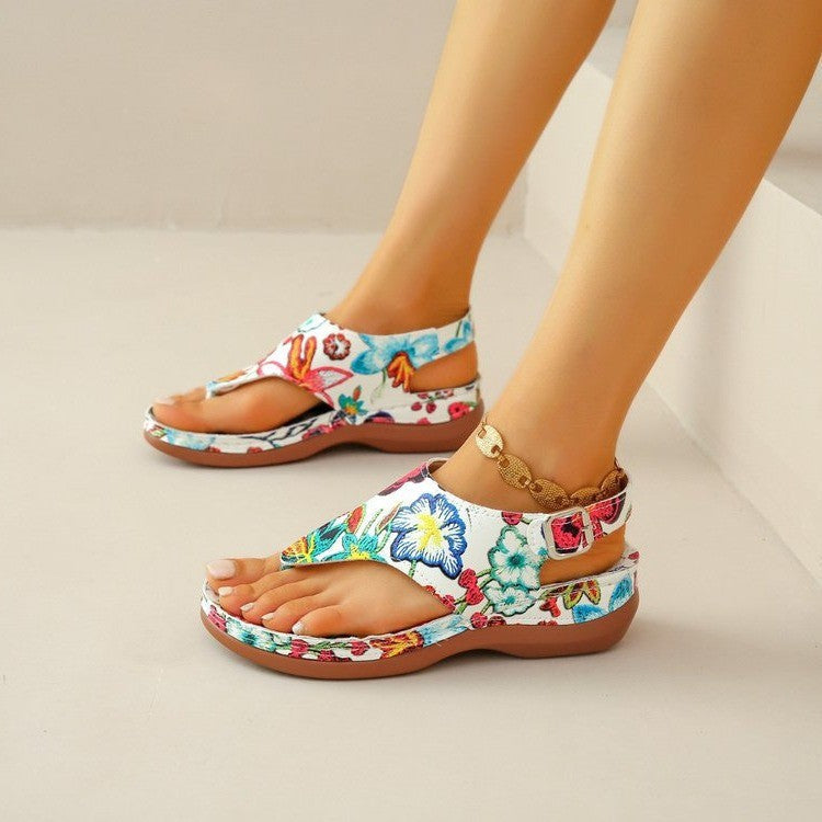 Orthopedische Sandalen "Flow" – Floraal Design