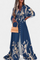 Robe Longue "Ida" – Imprimé Arc-en-ciel, Col en V