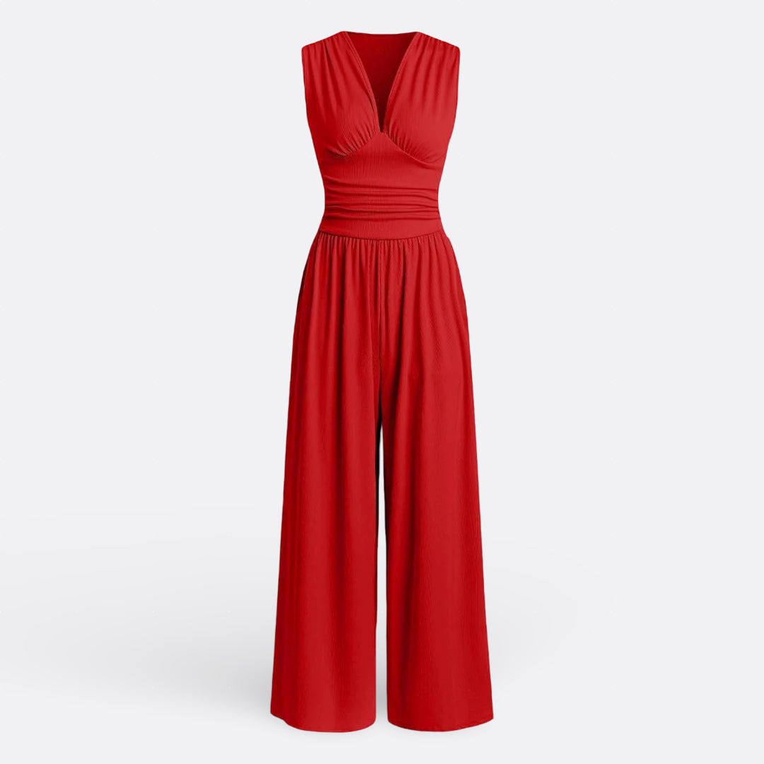 Jumpsuit "Leonor" – Chic & Mouwloos