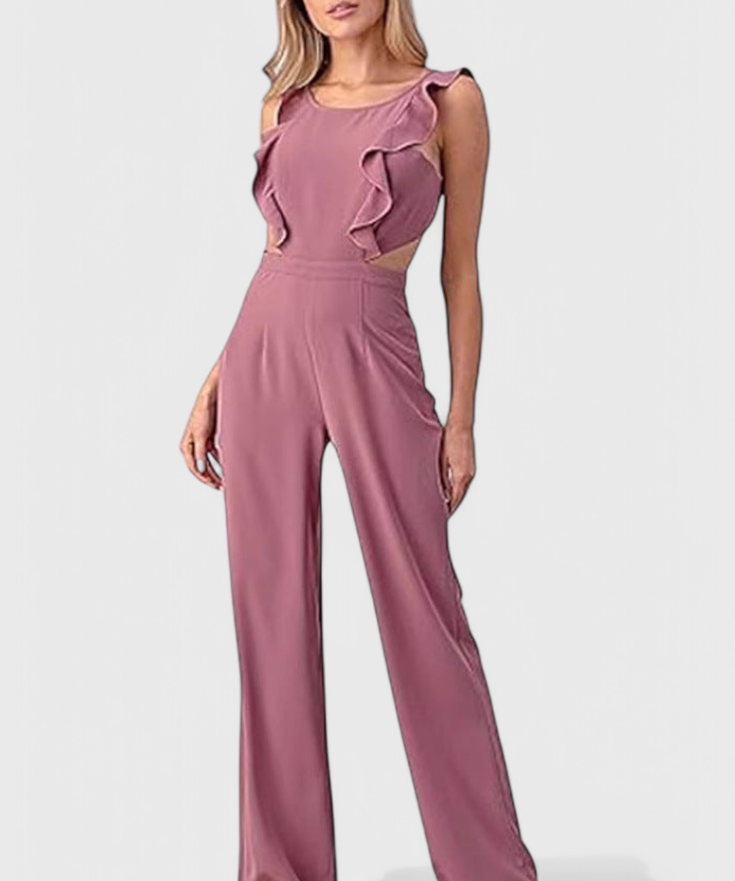 Jumpsuit "Christina" – Cut-Outs & Ruches