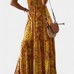 Robe Fleurie "Emmi" – Maxi à Fines Bretelles