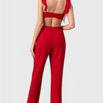 Jumpsuit "Christina" – Cut-Outs & Ruches