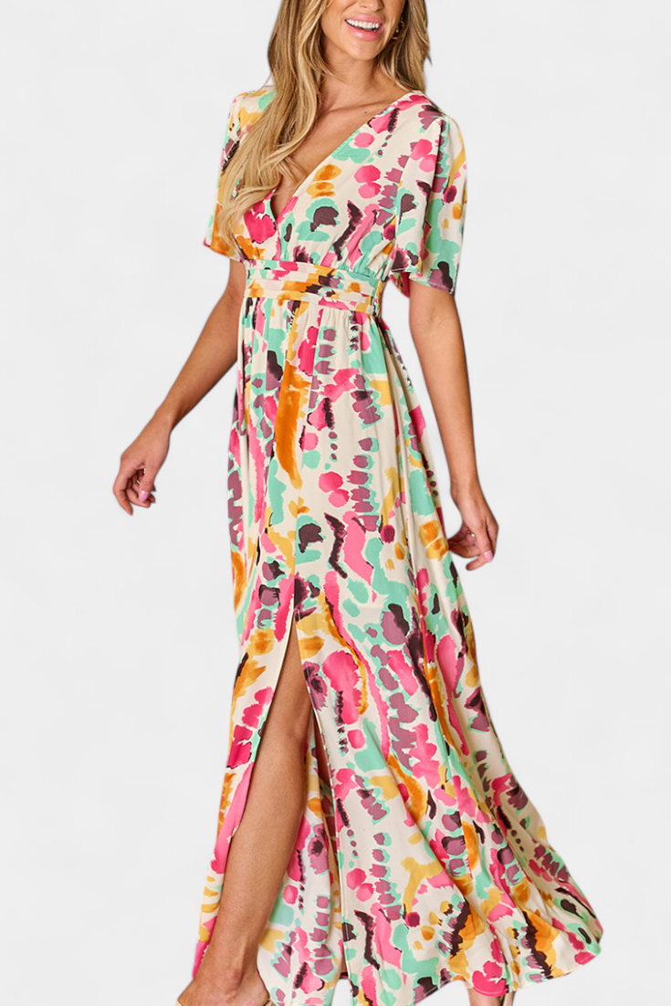 Robe Longue Tie-Dye "Amalie" – Col V