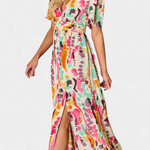 Robe Longue Tie-Dye "Amalie" – Col V